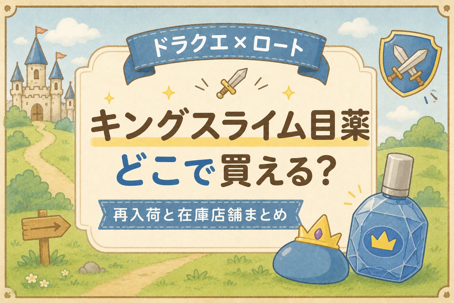 キングスライム目薬どこで買える？再入荷時期と在庫店舗まとめ