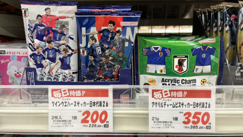 サッカー日本代表アクリルチャームビスケット2026
